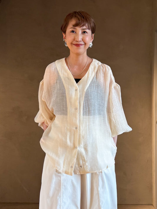 夏の羽織迷子、卒業ブラウス/光の透明感