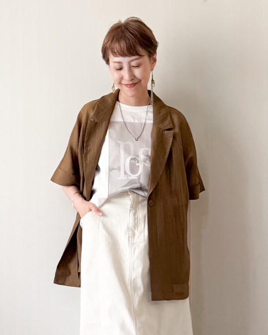 Tシャツを美人にするサマージャケット